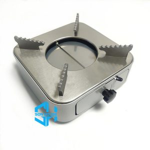 Bếp cồn inox mini cao cấp MÀU BẠC cho nhà hàng quán ăn