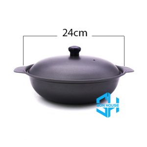 Nồi nhôm chống dính nấu lẩu cho nhà hàng quán ăn, nồi nhôm chống dính kho cá